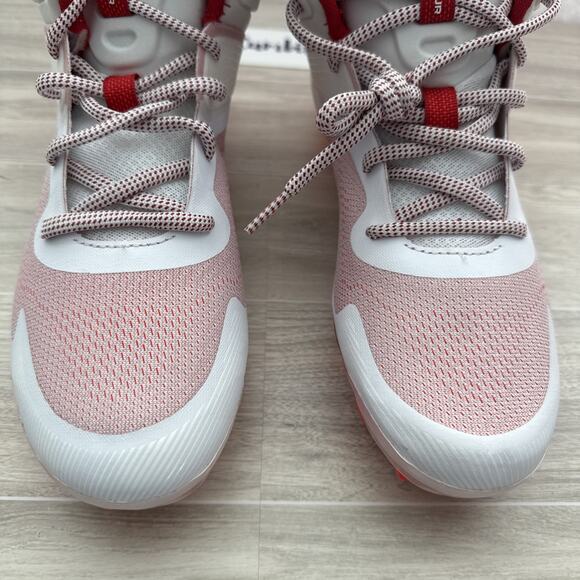 Under Armour Command MC Mid Lacrosse Cleat Men's Size 11.5 Mid Red White NEW - Picture 5 of 14